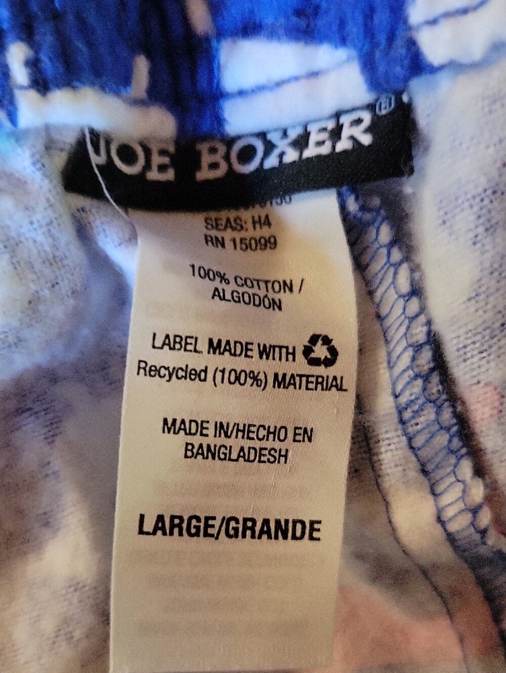 Joe Boxer Navy Dachshund-Print Button Pajama Top & bottom with Pink Piping - Picture 6 of 6